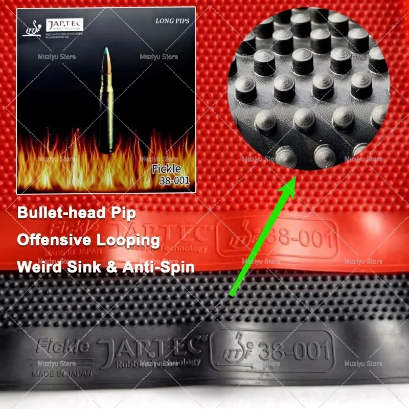 Table Tennis Head To Head - FICKLE Bullet-head Pip Shape Table Tennis