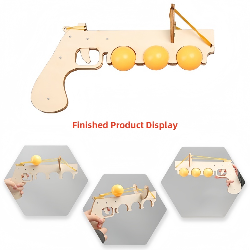 Table Tennis Gun - DIY Wooden 3D Puzzle Table Tennis