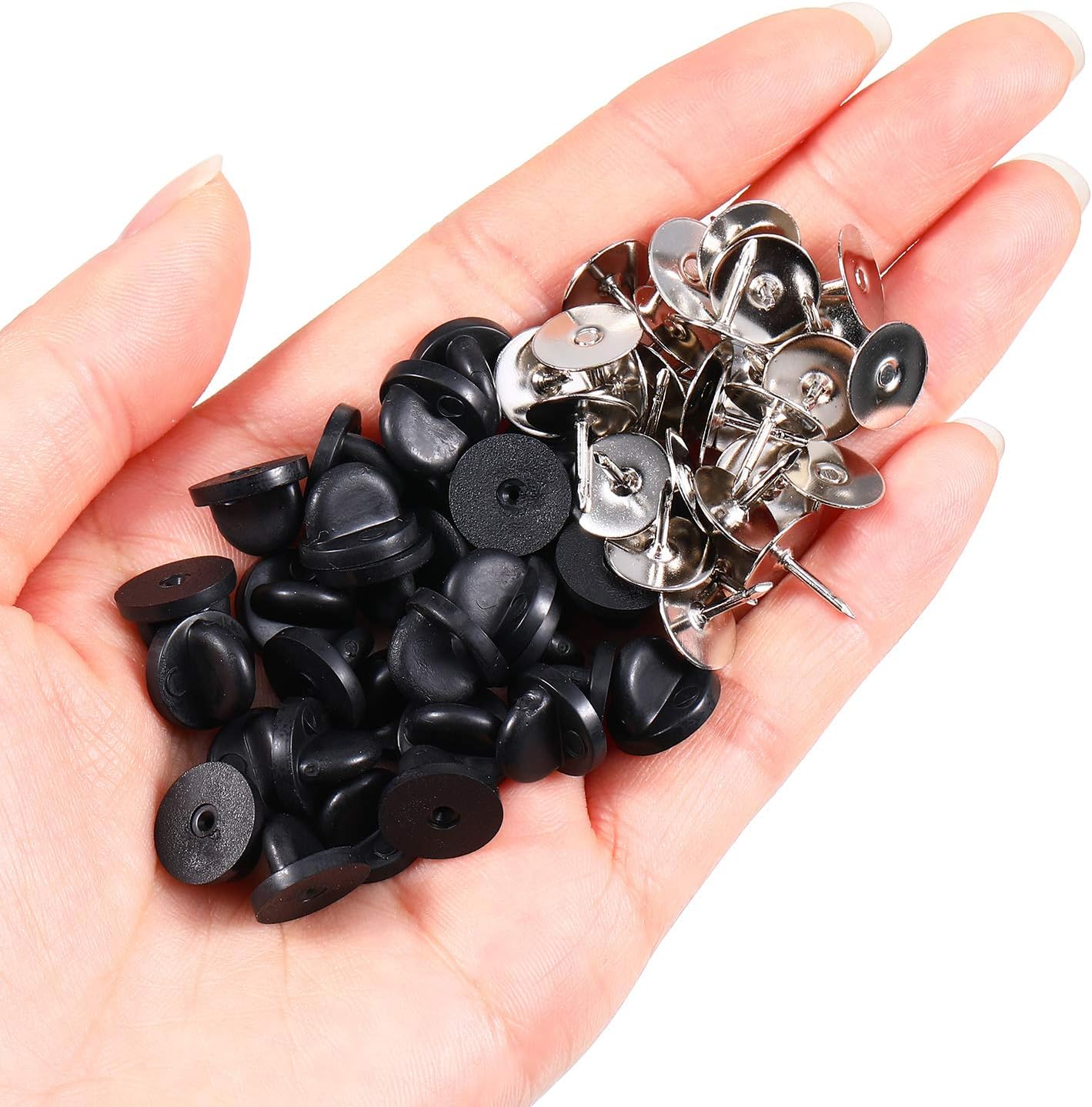 Butterfly Rubber Sheet - 50/100/200 Pair Rubber Pin Backs Butterfly