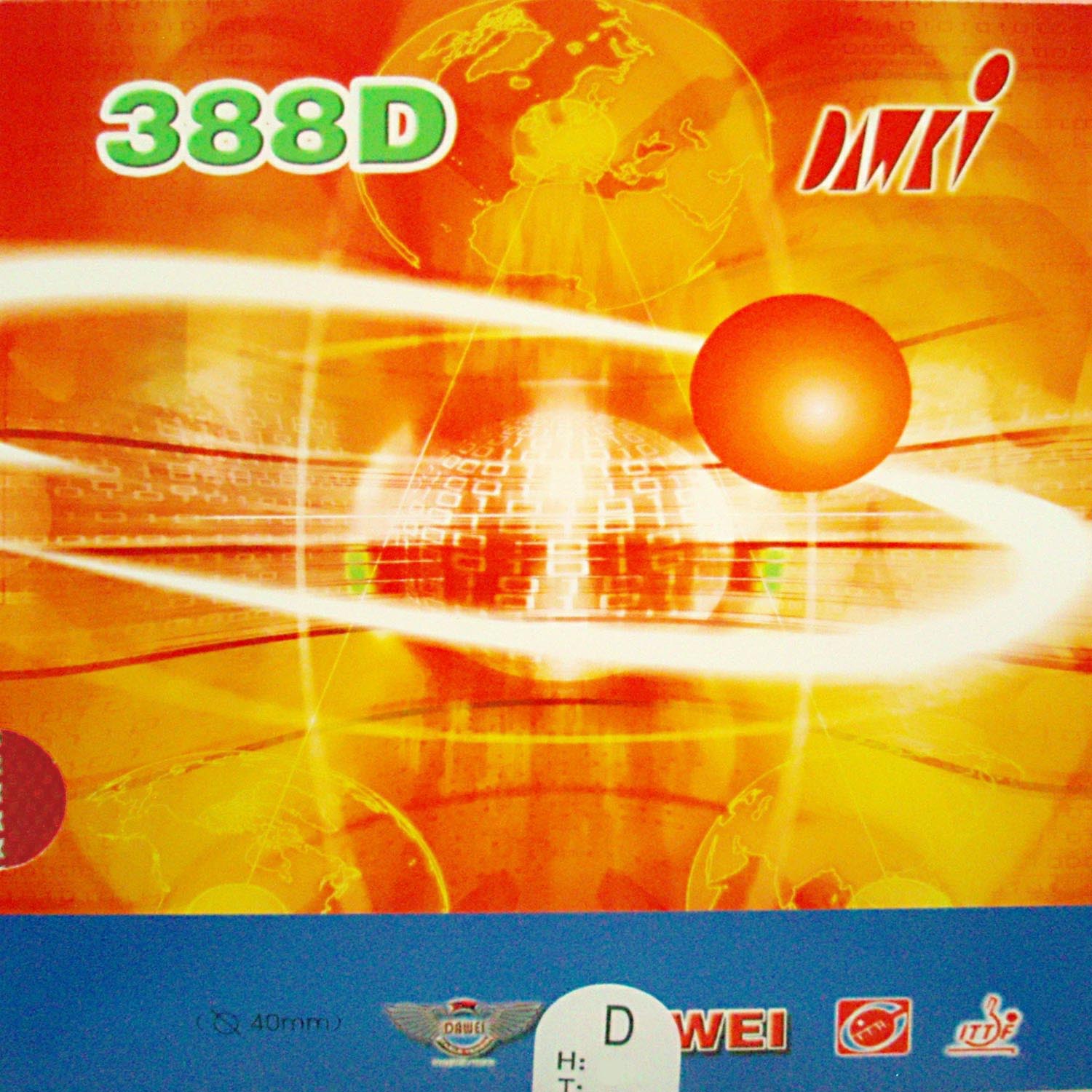 Original dawei 388D strange lo - Table Tennis Defense ulasan dan harga
