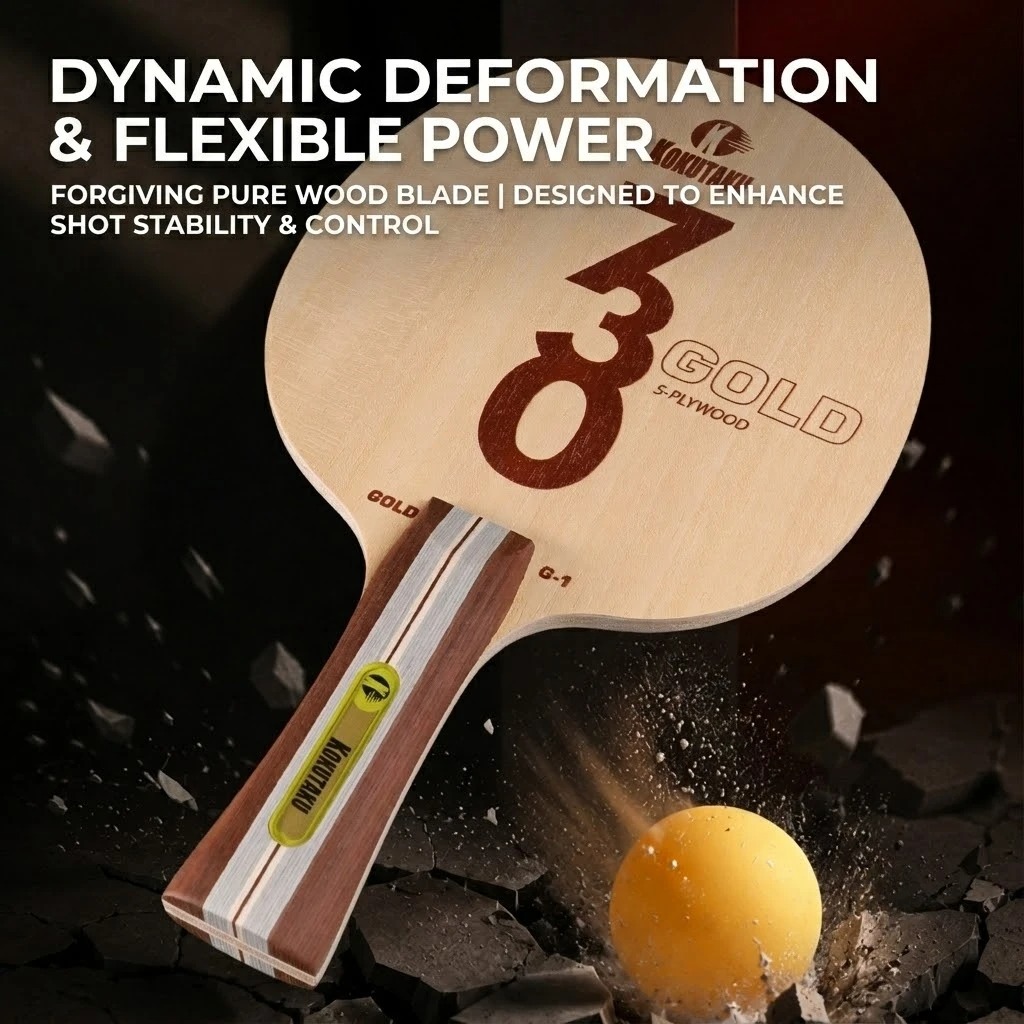 Kokutaku Table Tennis Blade FL - Table Tennis Racket ulasan dan harga