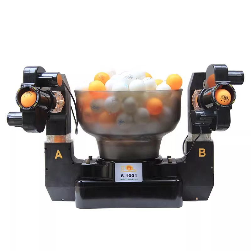 S1001 Double-head Multi-rotati - Table Tennis Gun ulasan dan harga