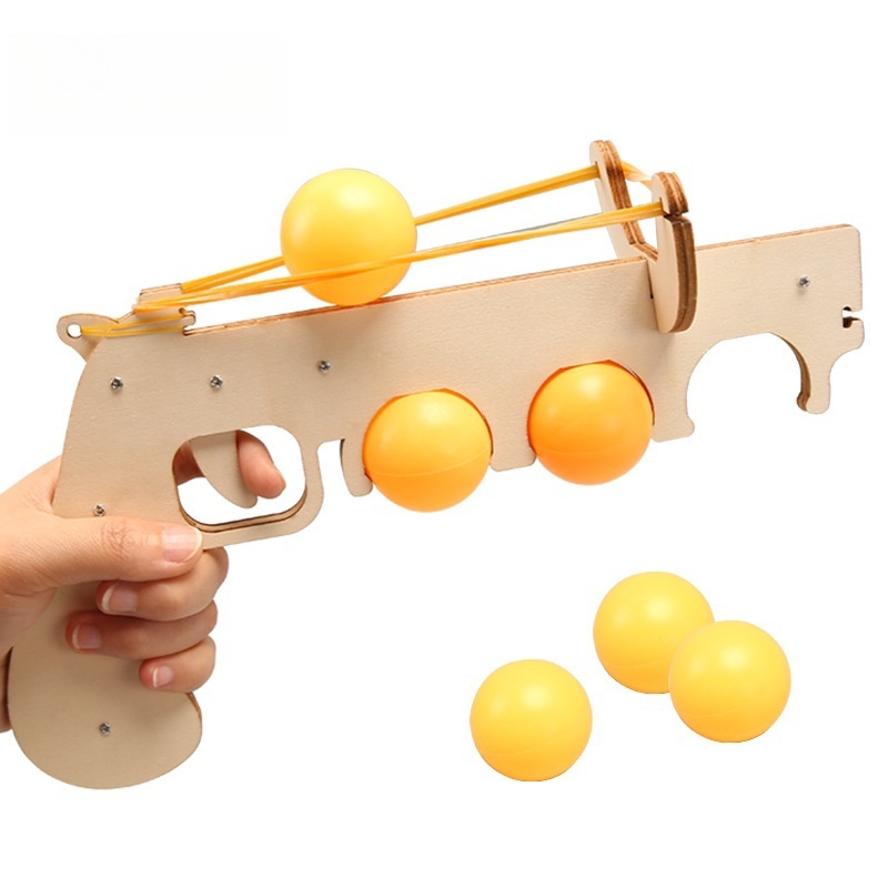 DIY Wooden 3D Puzzle Table Ten - Table Tennis Gun ulasan dan harga