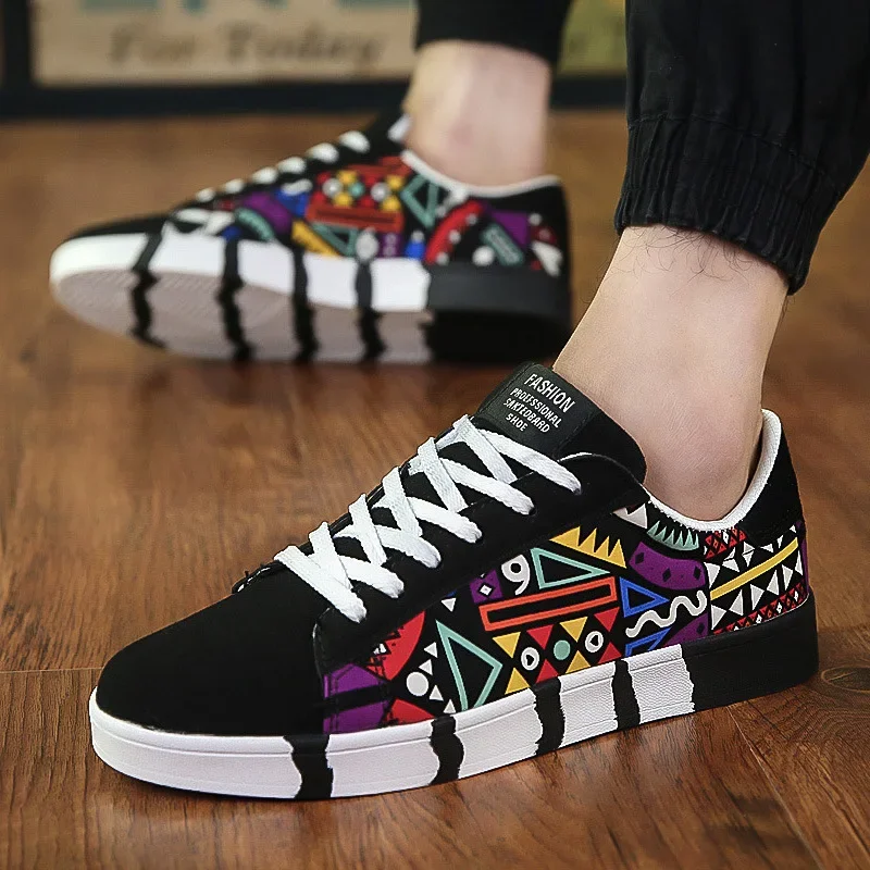 Men's Sneakers Graffiti Canvas - Table Tennis Men ulasan dan harga