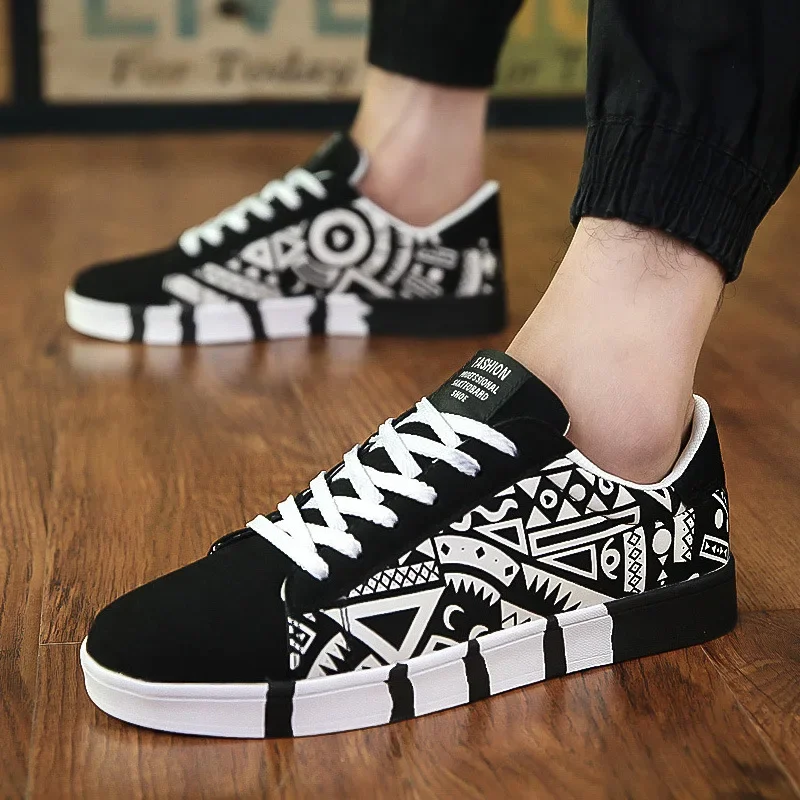 Men's Sneakers Graffiti Canvas - Table Tennis Men ulasan dan harga