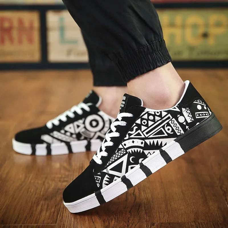 Men's Sneakers Graffiti Canvas - Table Tennis Men ulasan dan harga