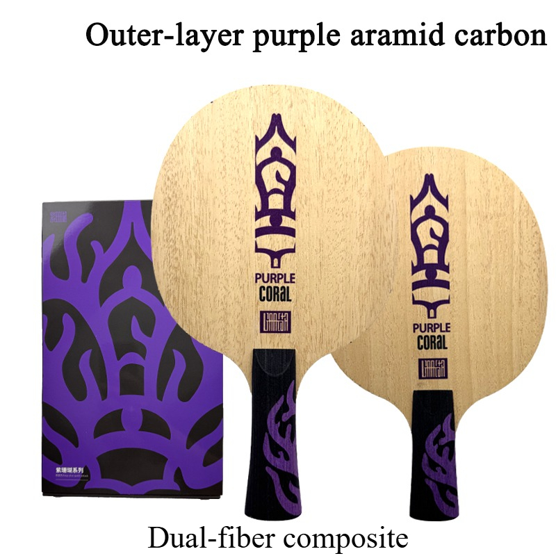 Meteor Purple Coral Table Tenn - Table Tennis Racket ulasan dan harga