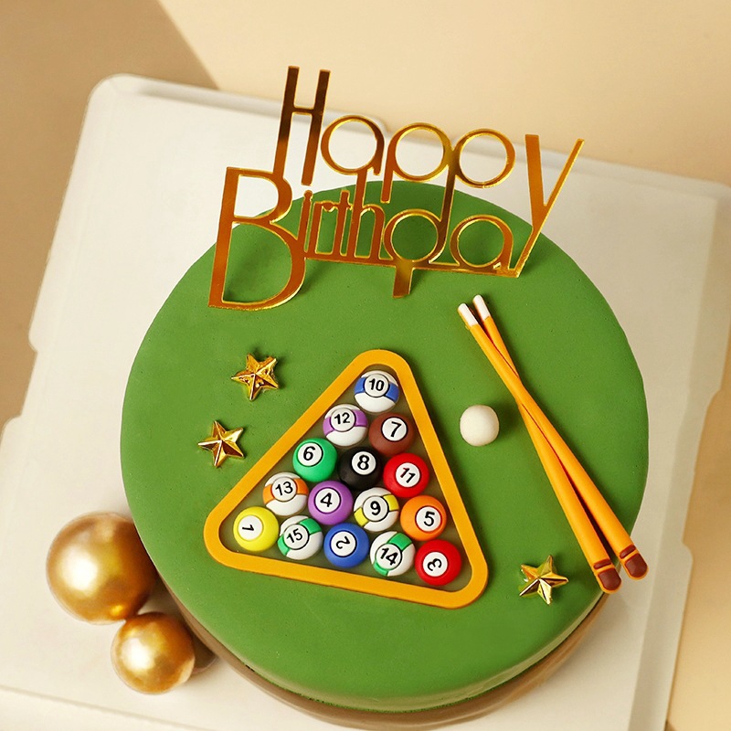 Billiard Ball Cake Decoration  - Table Tennis For Kids ulasan dan harga