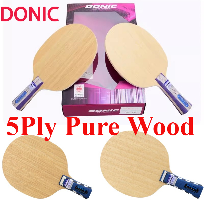 5Ply Pure Wood Ping Pong Paddl - Table Tennis Racket ulasan dan harga